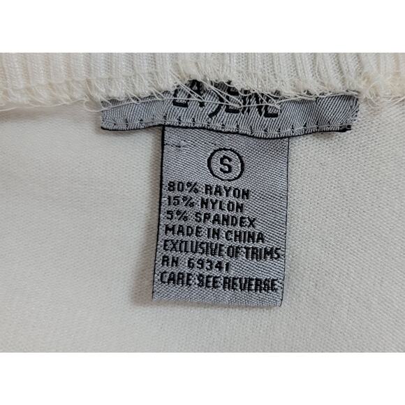 Laseine Cream Soft Stitched Flowers On Bodice Sweater Small Long Sleeve Delicate - Picture 4 of 5